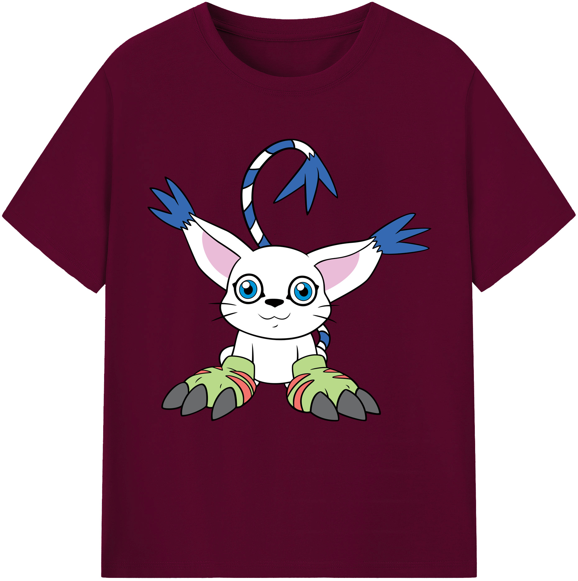 （画像用） Digimon デジタルモンスター/デジモン レディースカジュアルプリントTシャツ（綿100％）
